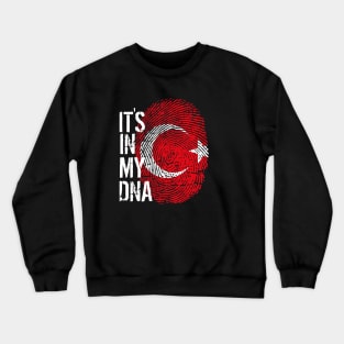 Turkey Flag Fingerprint My Story DNA Turkish Crewneck Sweatshirt